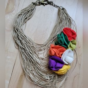 Felt Flower Necklace